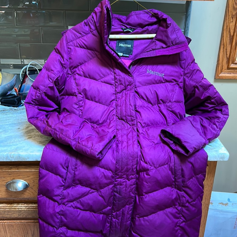Marmot Purple Puffer Jacket